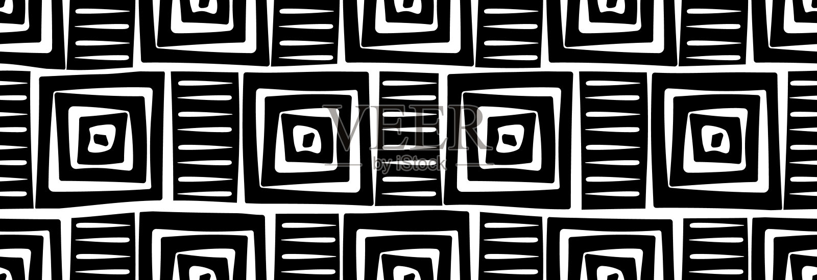 白色几何方形。插画图片素材