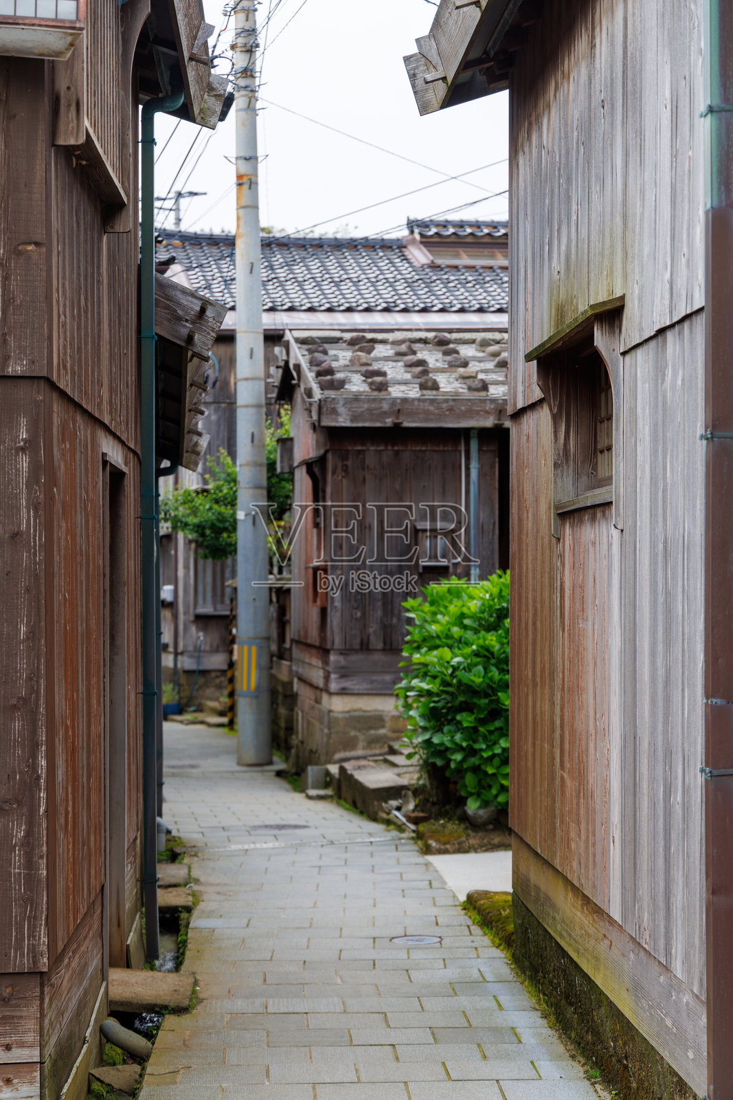 新潟佐渡的根木村街景照片摄影图片