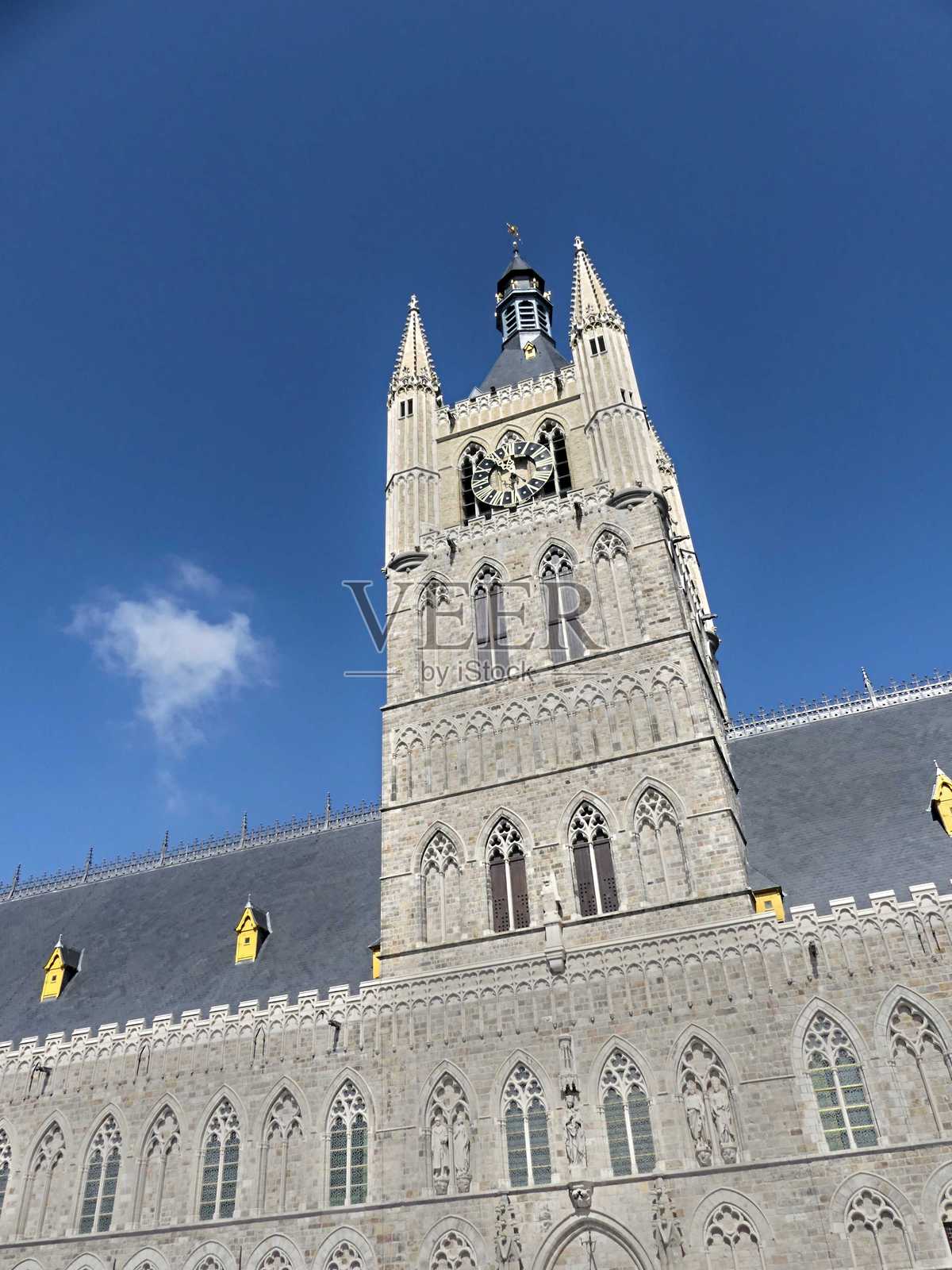 钟楼的景观照片摄影图片