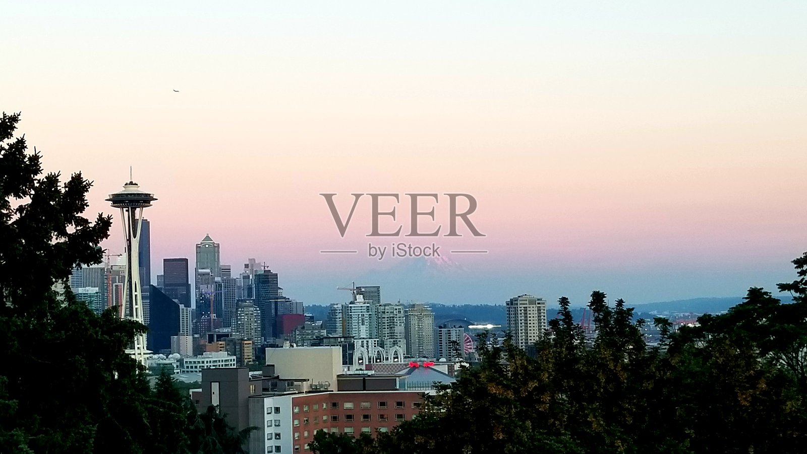 西雅图天际线照片摄影图片