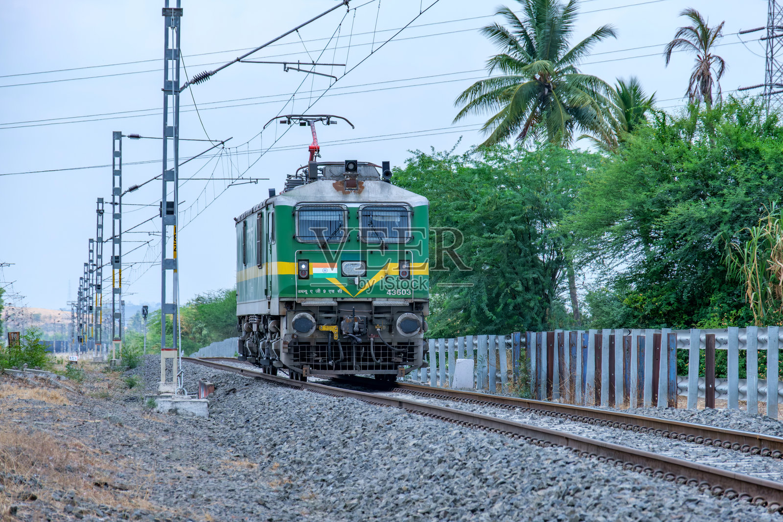 印度电力机车照片摄影图片