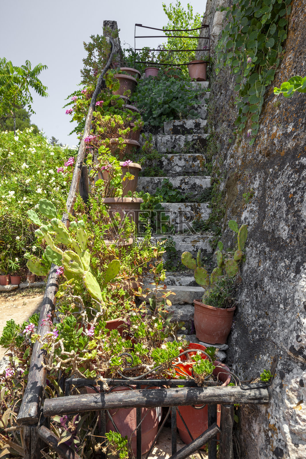 帕纳吉亚·阿纳丰尼特里亚修道院，扎金索斯岛，希腊照片摄影图片