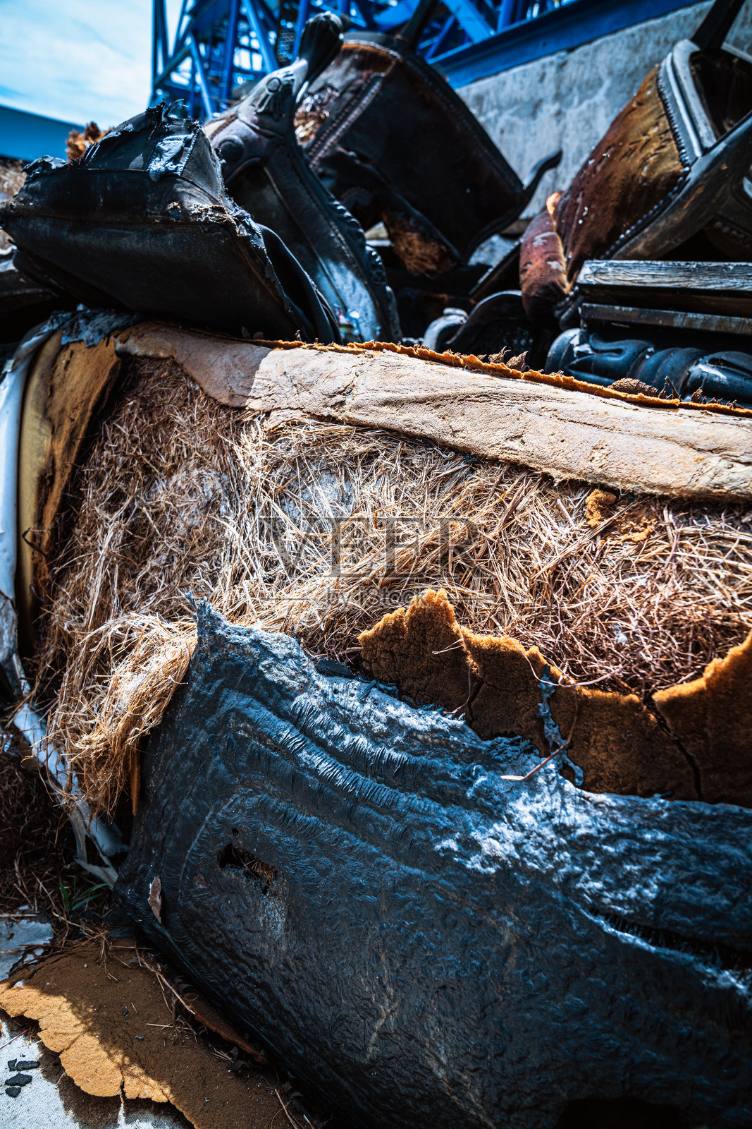 火灾之后 破坏的抽象纹理照片摄影图片