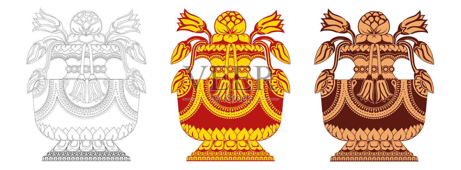 斯里兰卡的朋克拉萨艺术插画图片素材