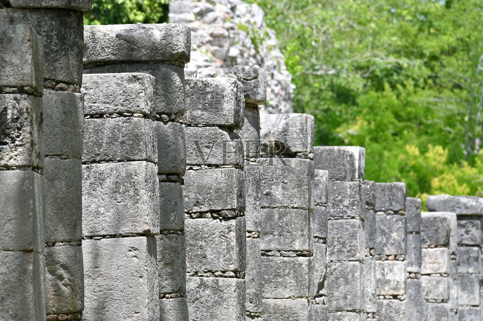 奇琴伊察考古遗址的古代遗迹照片摄影图片