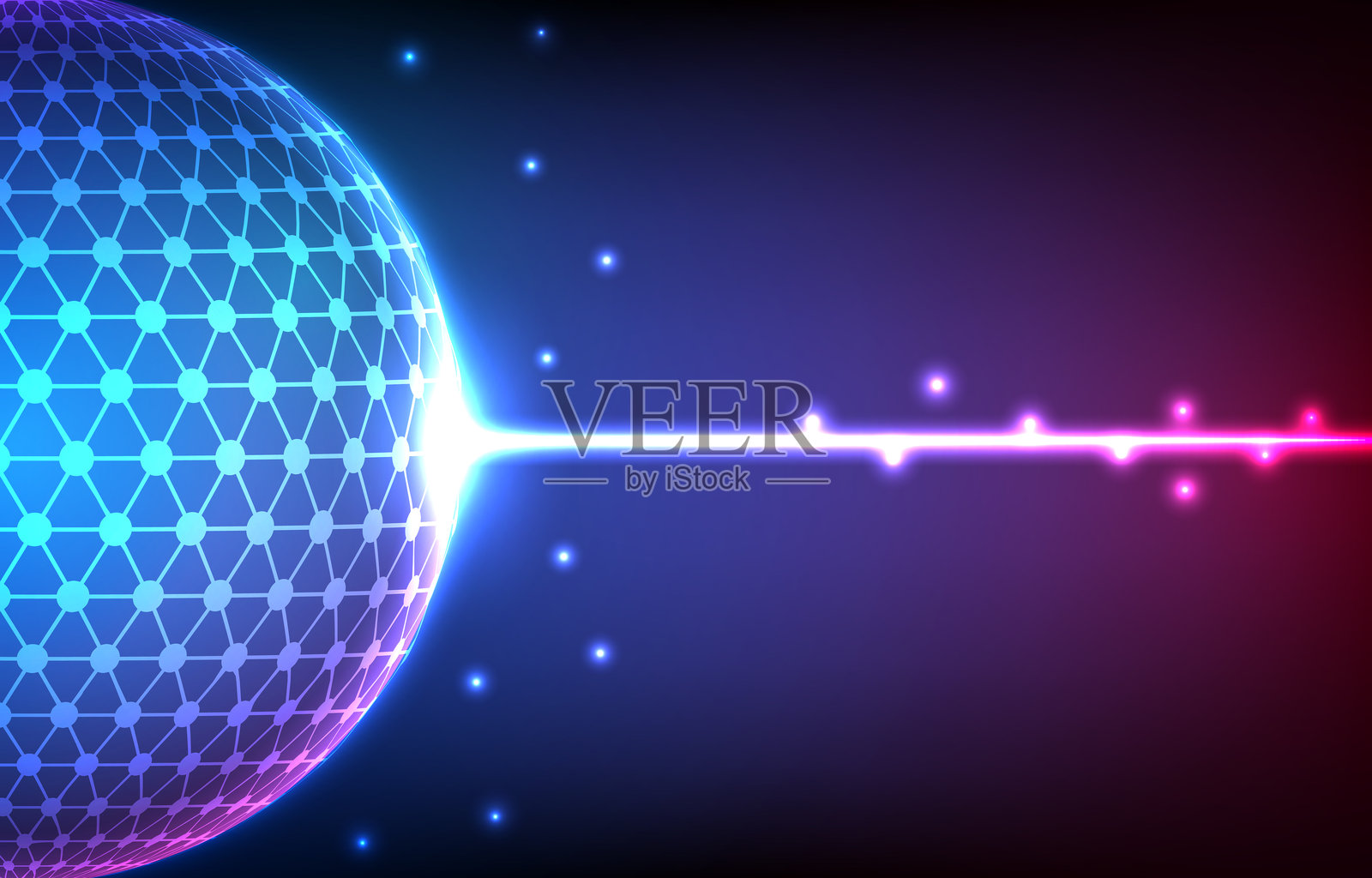 数字技术背景。网络未来在线数据网络系统无线WiFi地图和世界。插画图片素材