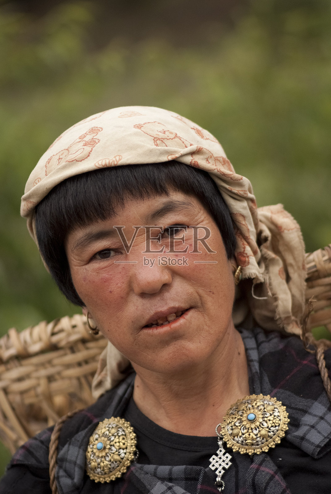 女农民的肖像照片摄影图片