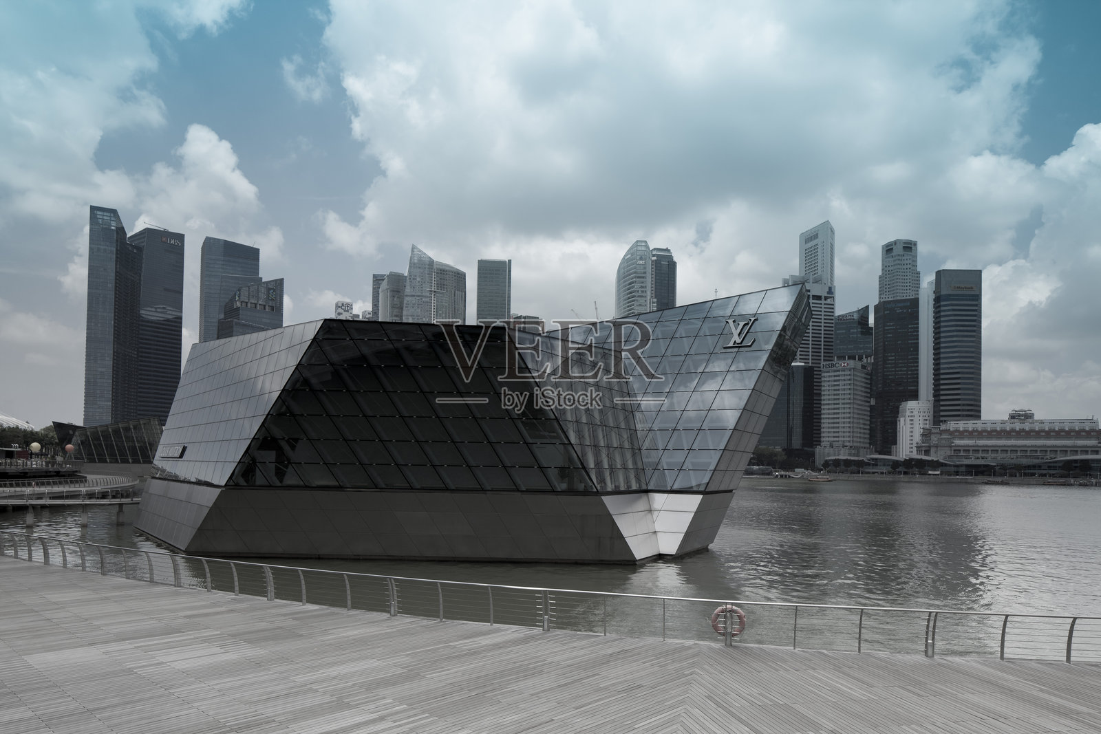 滨海湾金沙的路易威登商店照片摄影图片