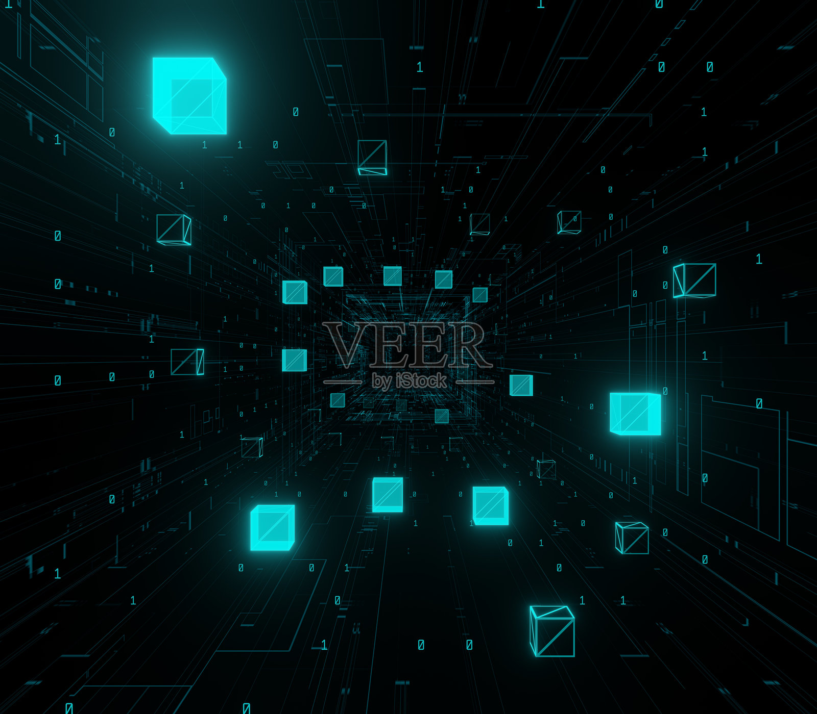 区块链技术背景照片摄影图片