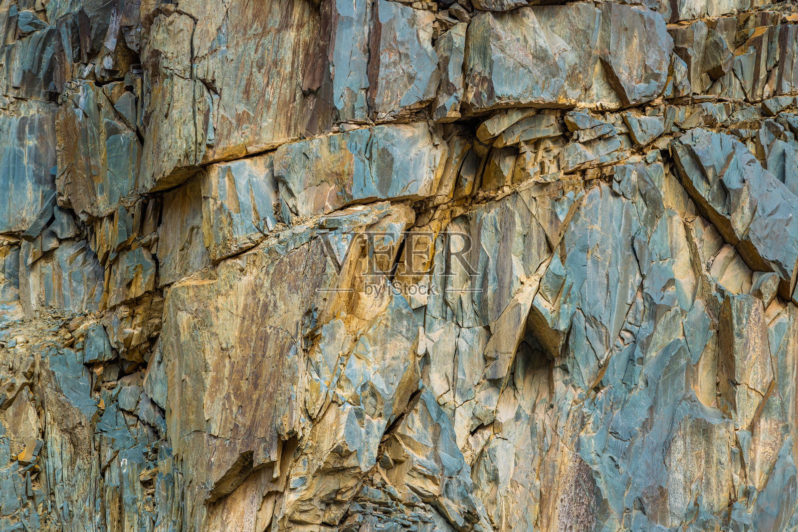垂直沉积岩 cliff 的全景背景和纹理照片摄影图片