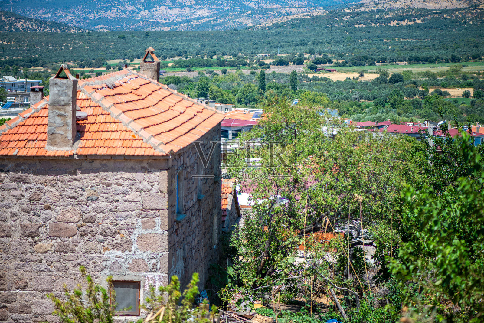 村庄的自然景观照片摄影图片