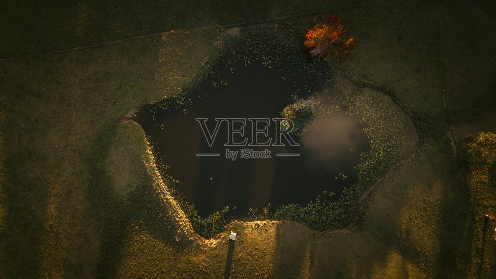 新南威尔士州澳大利亚的乡村风景上空的无人机视角照片摄影图片