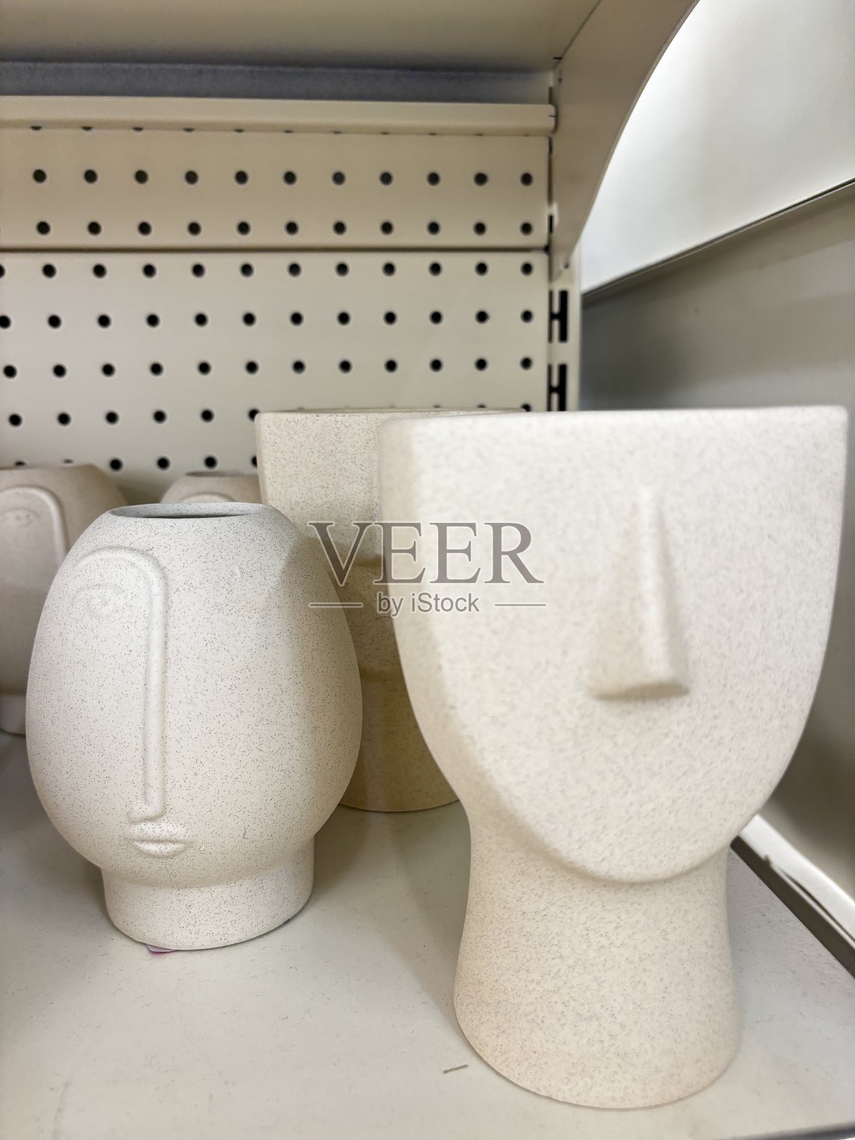 脸部形状的花盆照片摄影图片