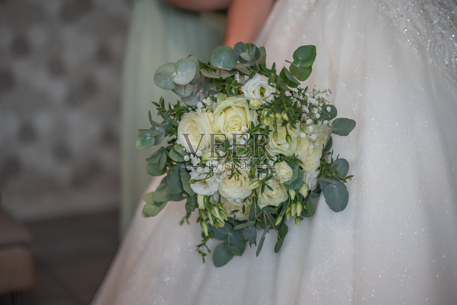 婚礼仪式上的新娘花束照片摄影图片