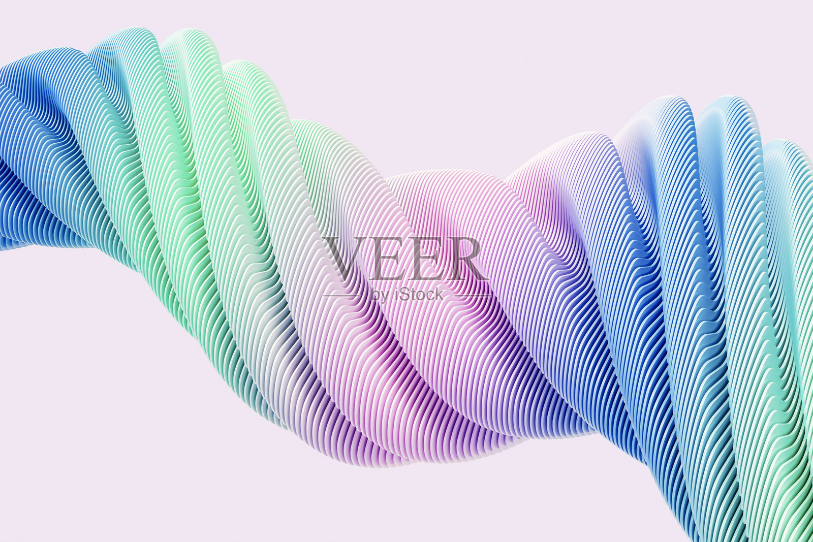 人工智能创意与色彩缤纷的扭曲形状照片摄影图片