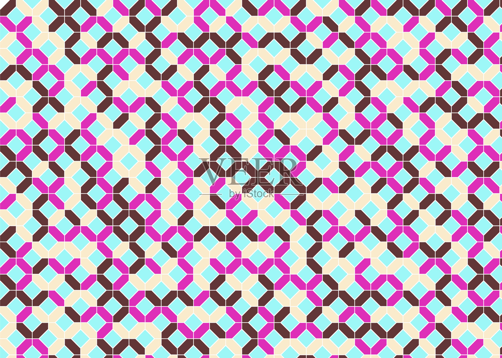 几何图案瓷砖背景插画图片素材