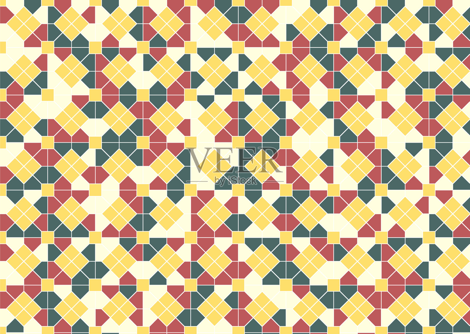 几何图案瓷砖背景插画图片素材