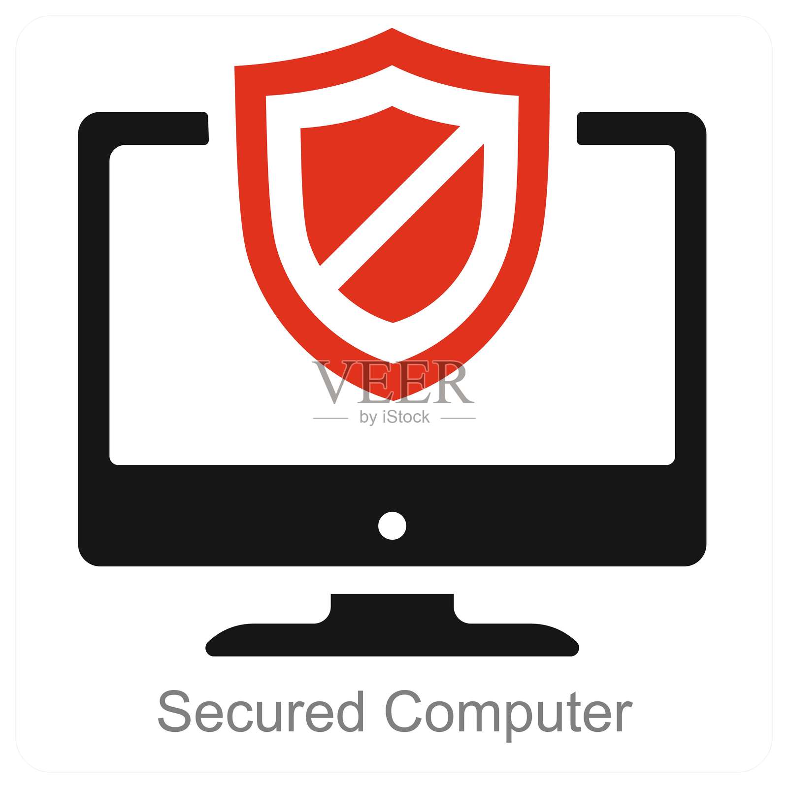 安全计算机插画图片素材