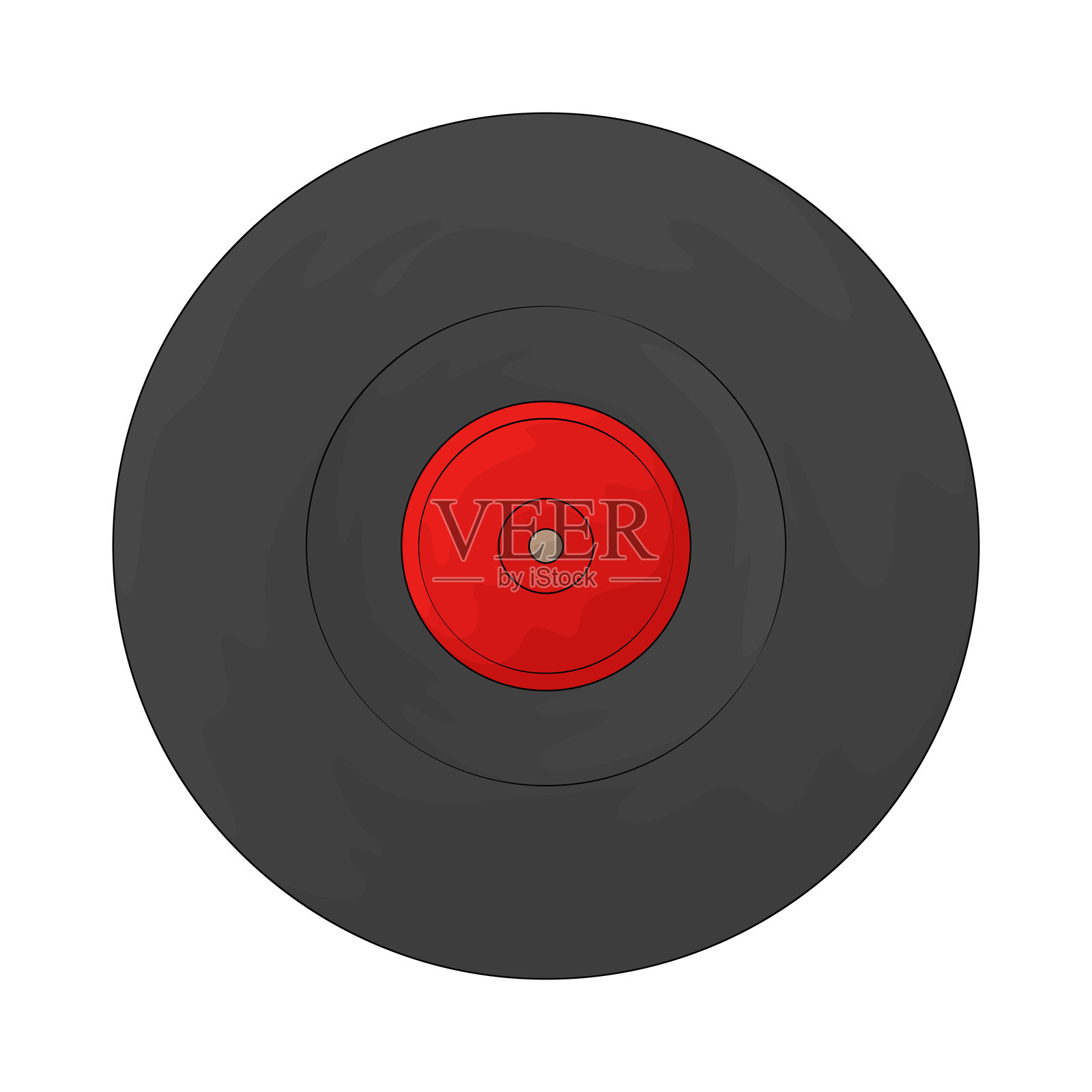 黑胶唱片插画图片素材