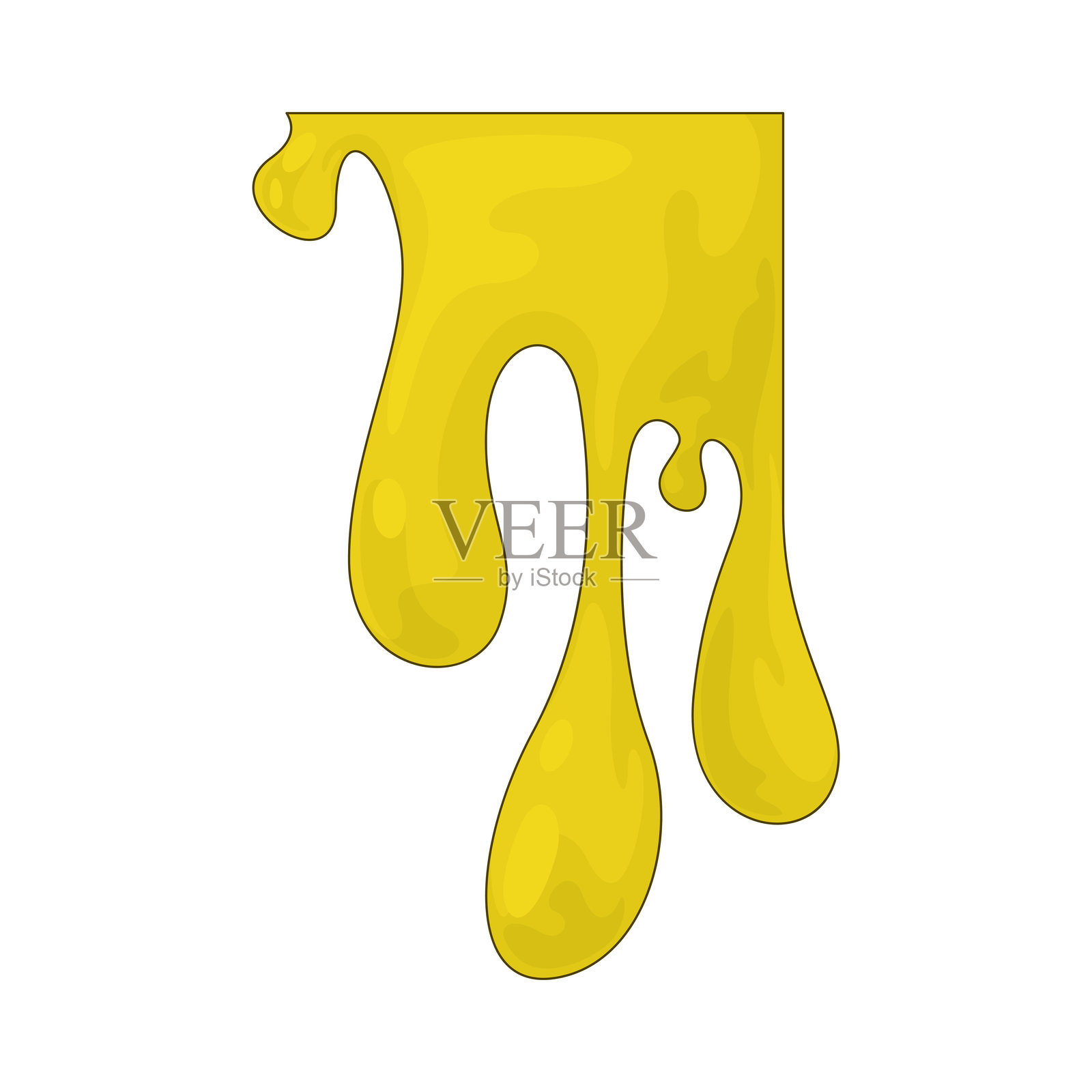 油漆滴落插画图片素材