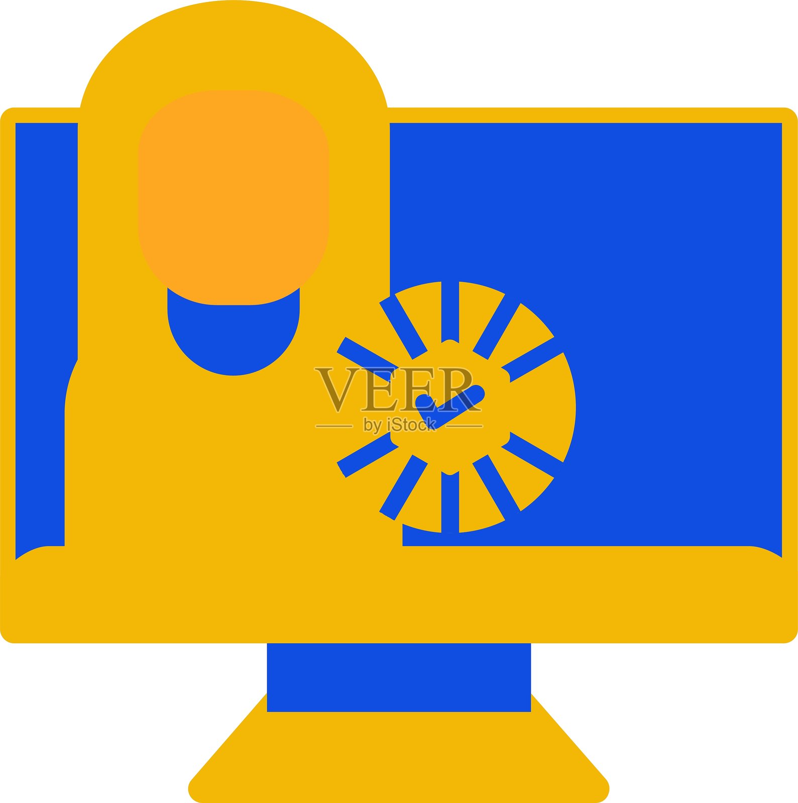 体育教育扁平化双色图标插画图片素材