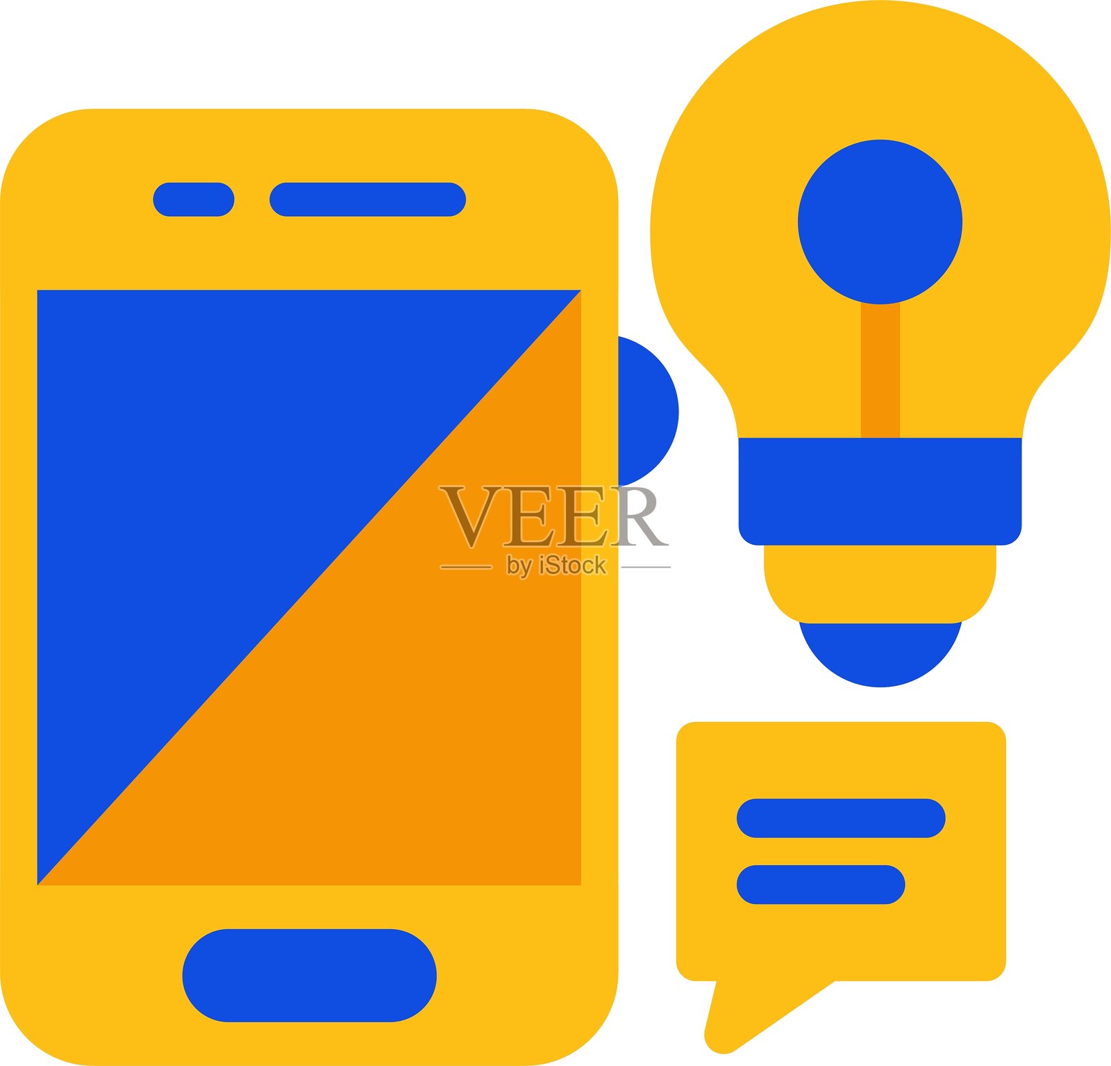 多色扁平图标插画图片素材