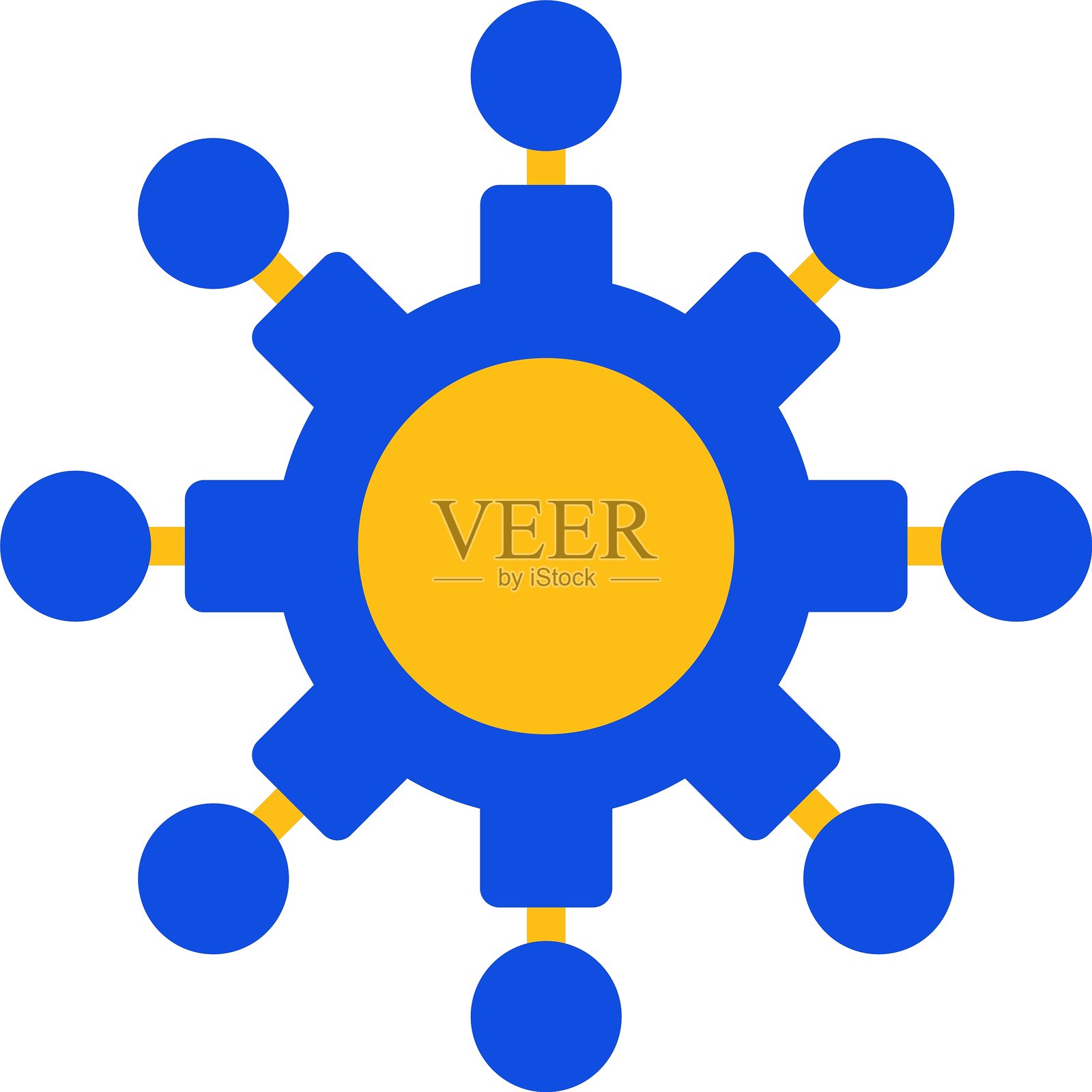 实用扁平化双色图标插画图片素材