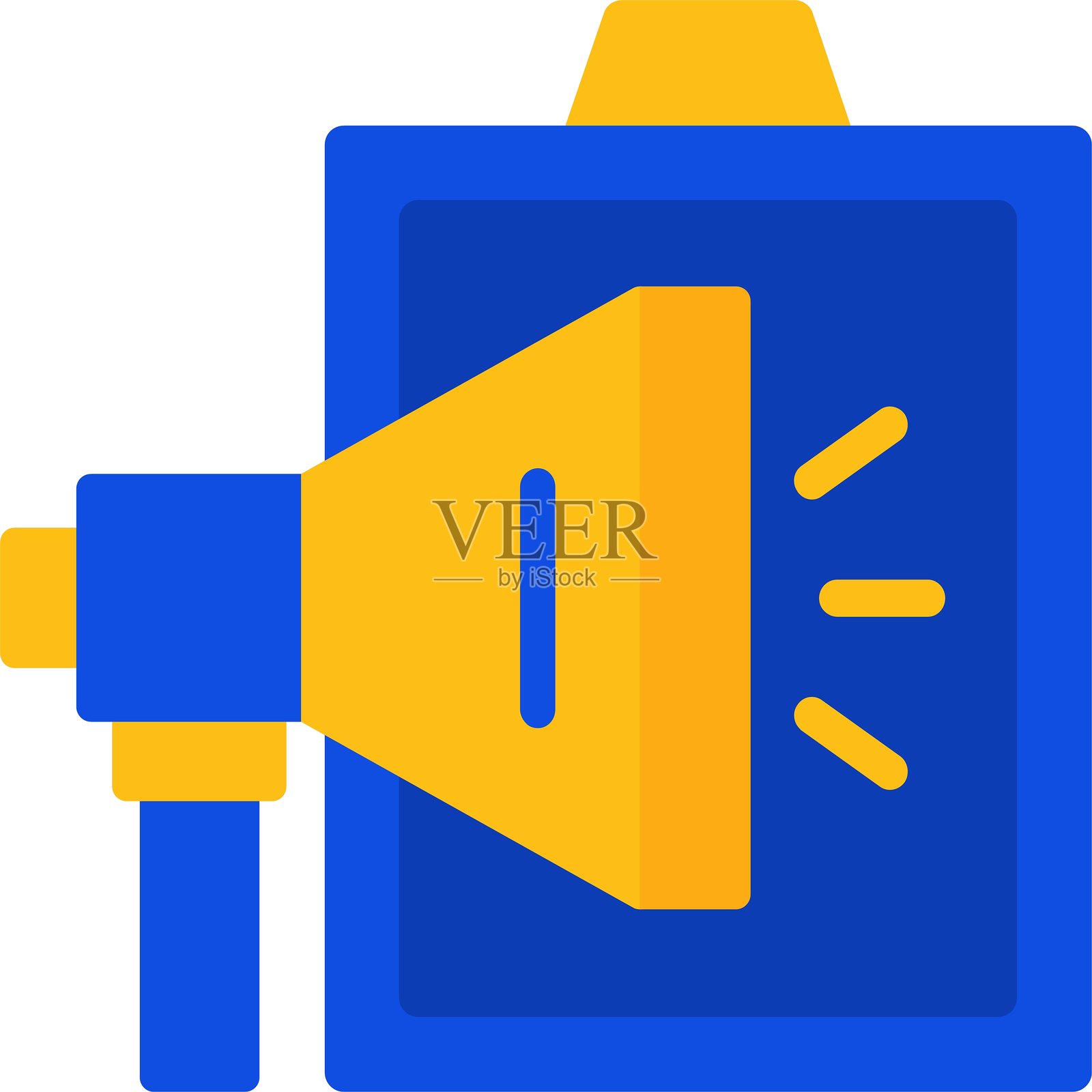 招聘机构扁平化双色图标插画图片素材