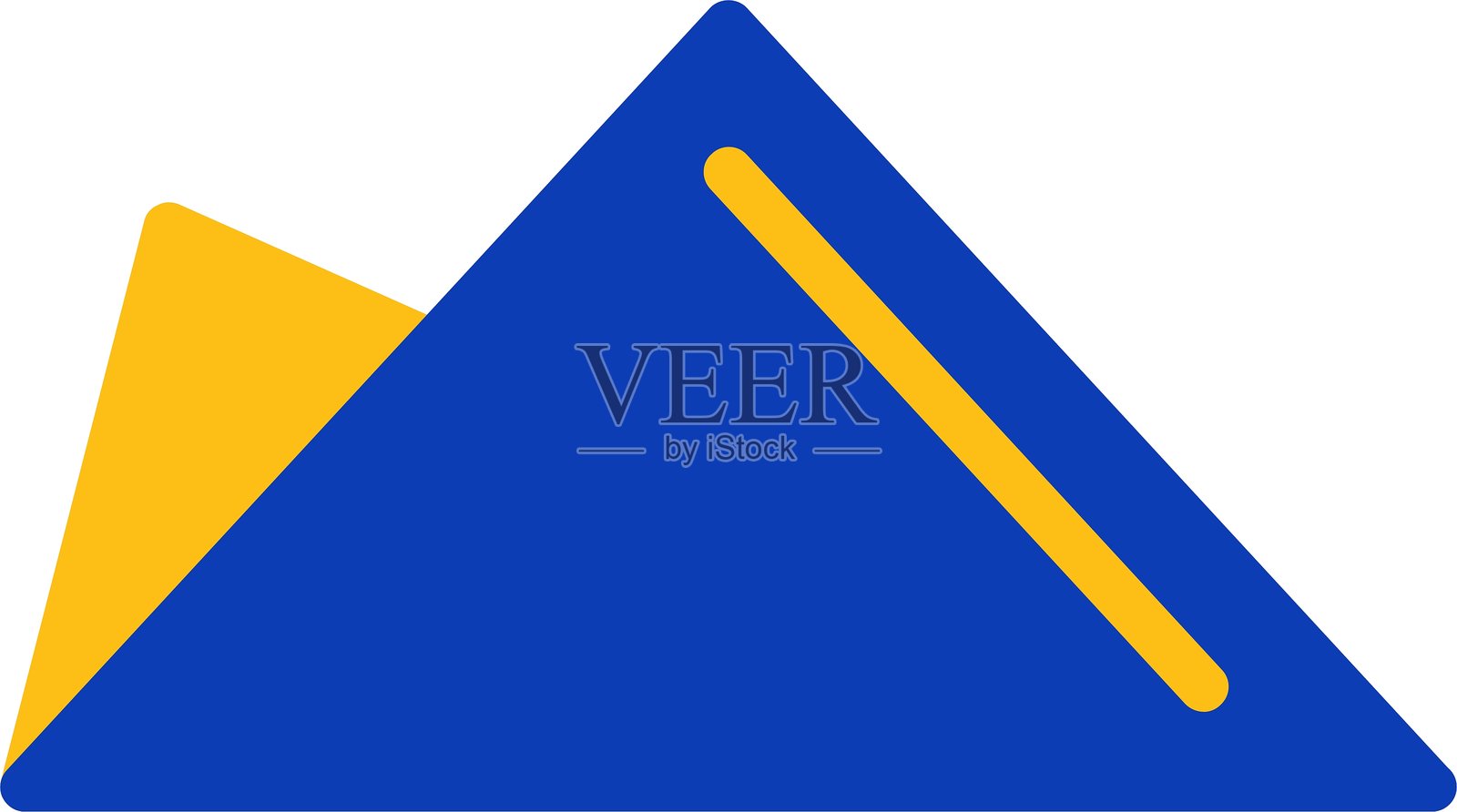 红色餐巾扁平双色图标插画图片素材