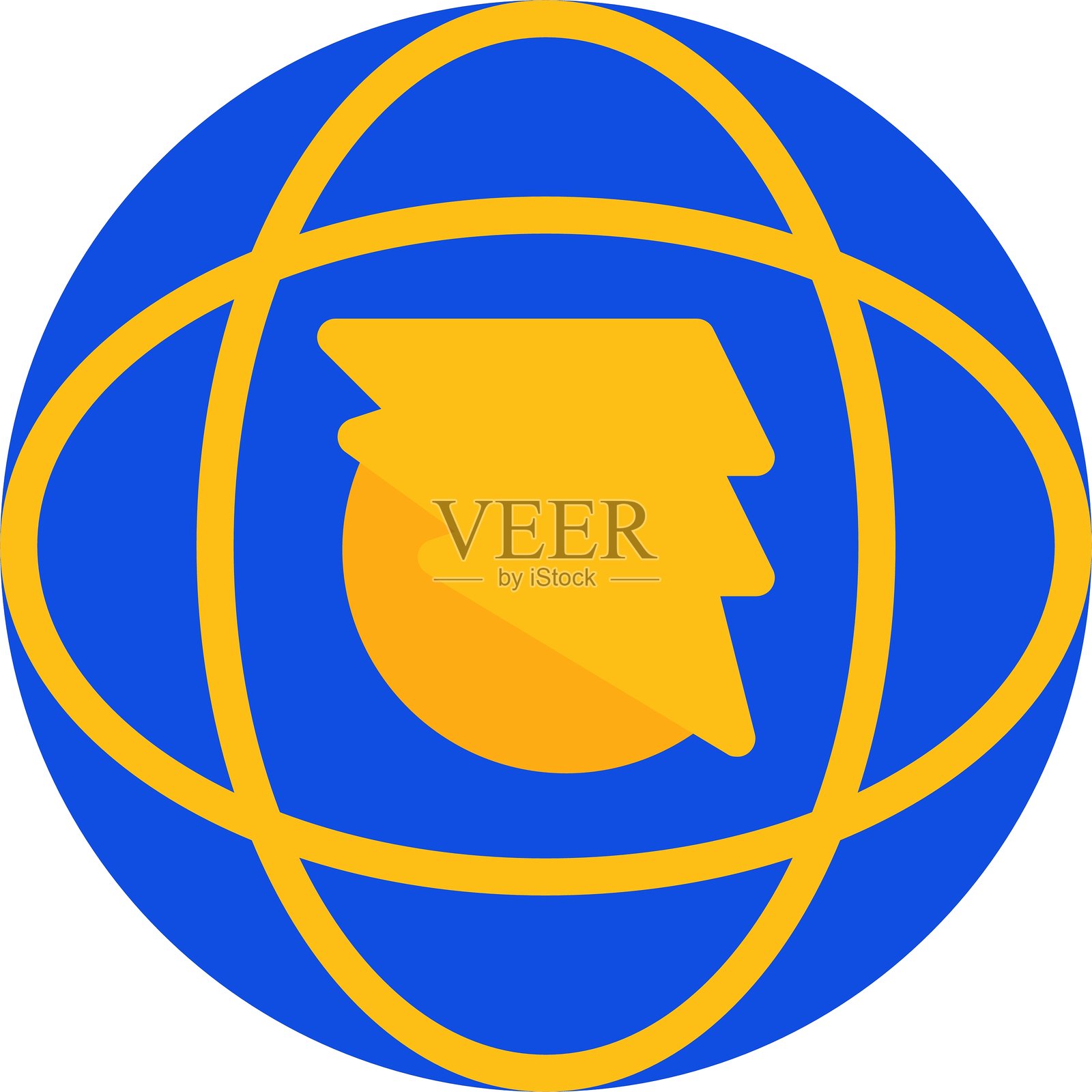 快速涌动平面双色图标插画图片素材