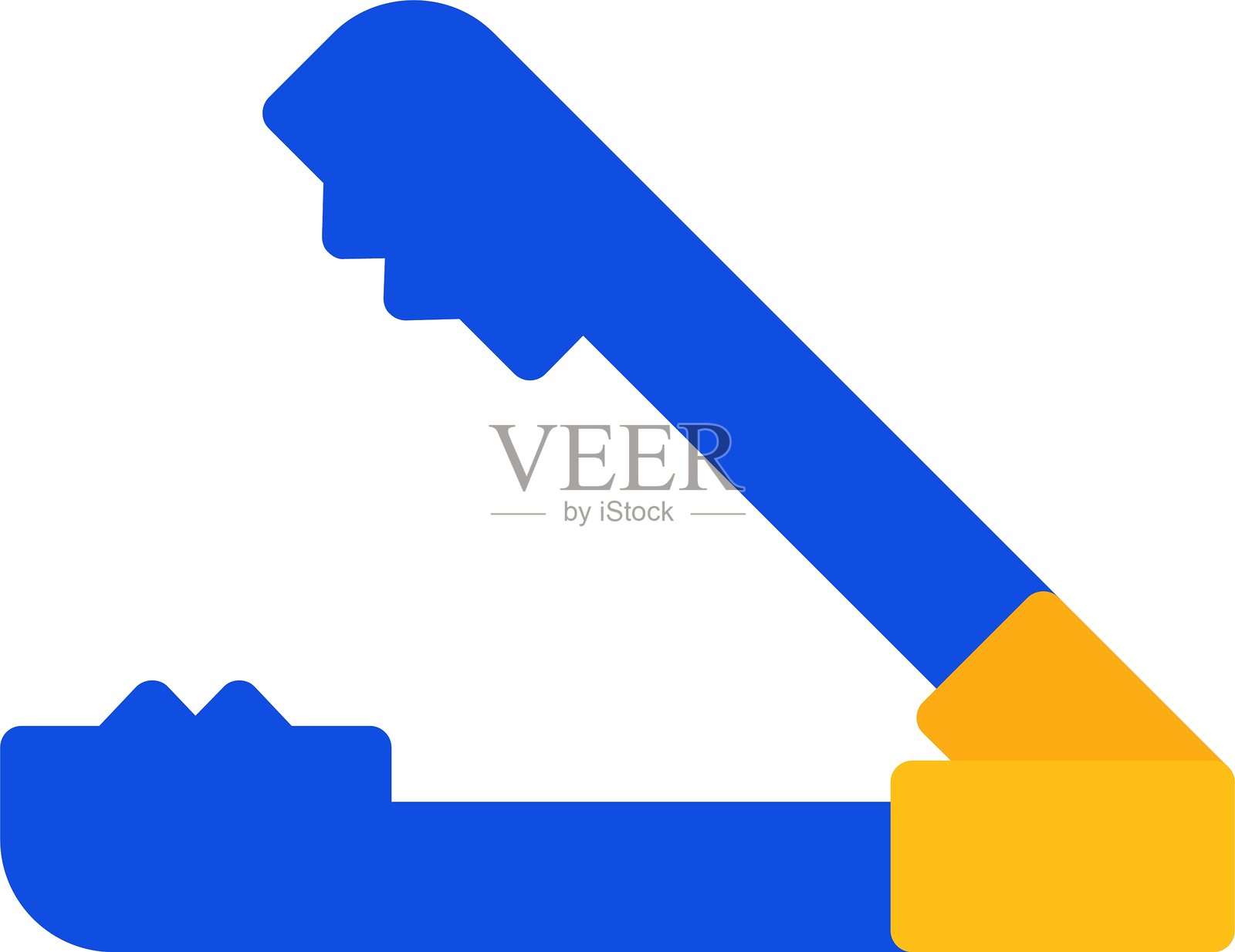 冰夹扁平双色图标插画图片素材