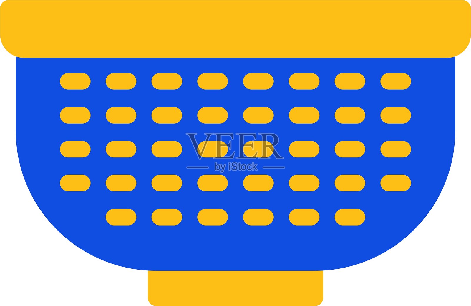 漏网平面双色图标插画图片素材