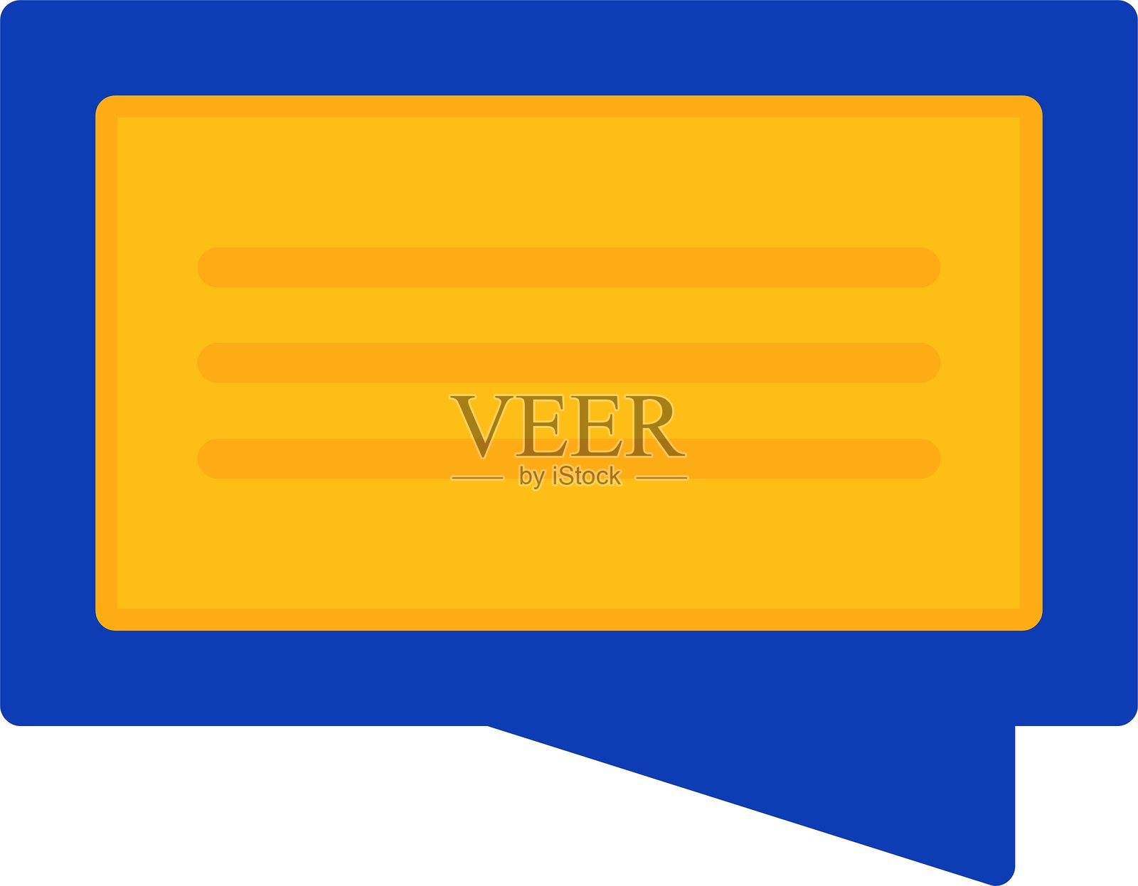 聊天扁平化双色图标插画图片素材