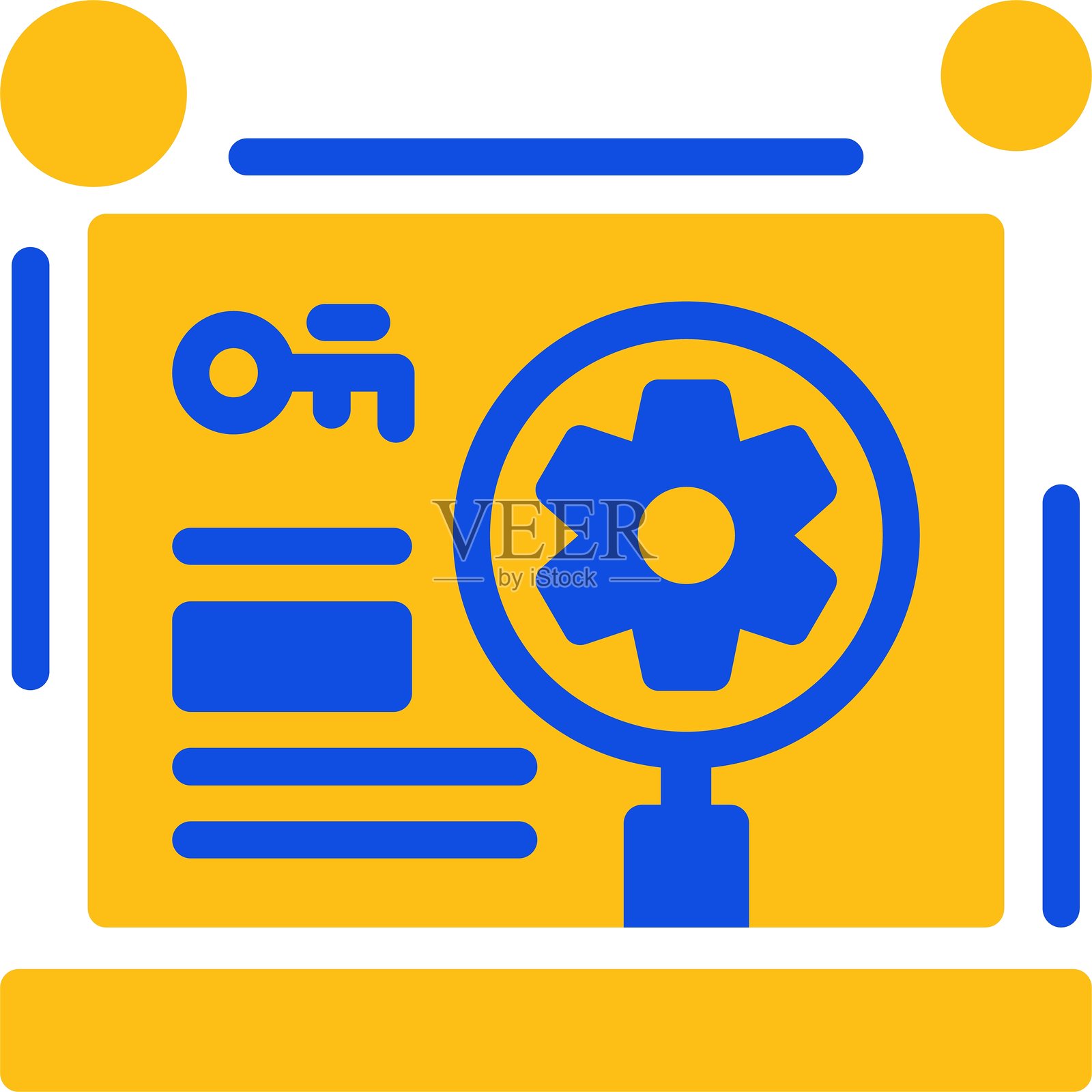 扁平化双色图标的关键词优化插画图片素材