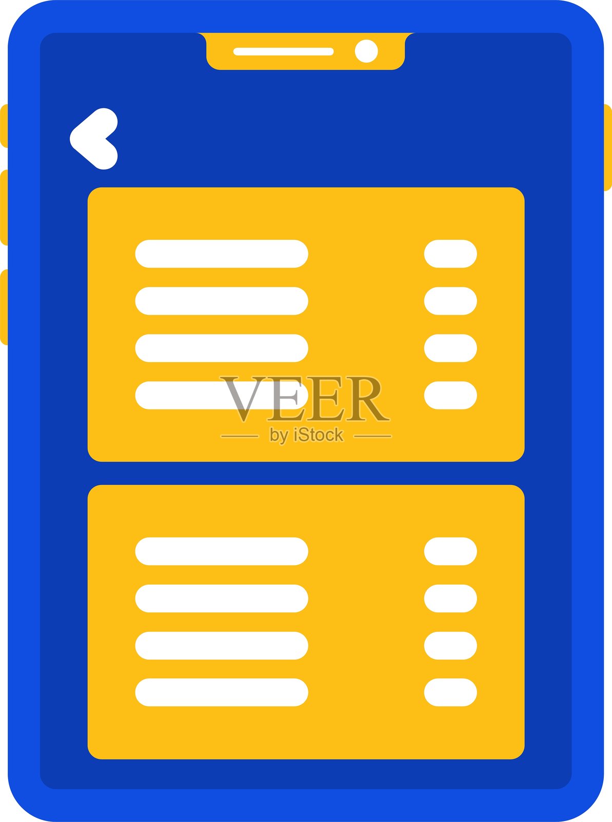 设置扁平化双色图标插画图片素材