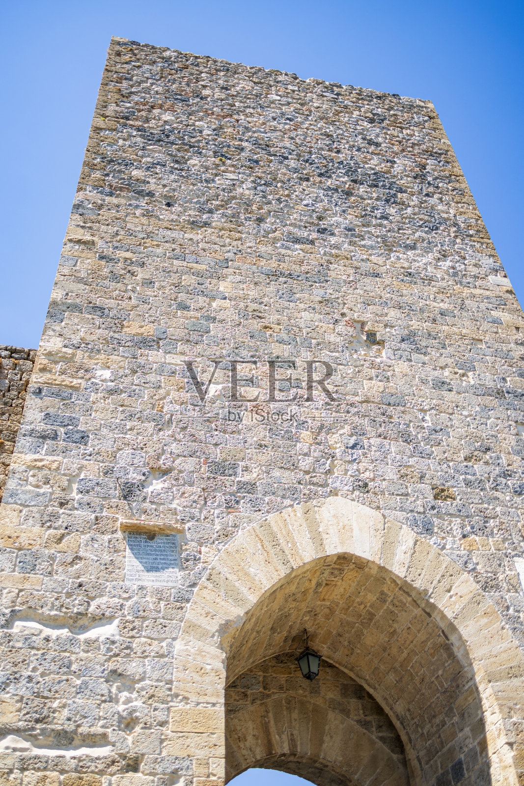 蒙特里乔尼的塔楼景观照片摄影图片