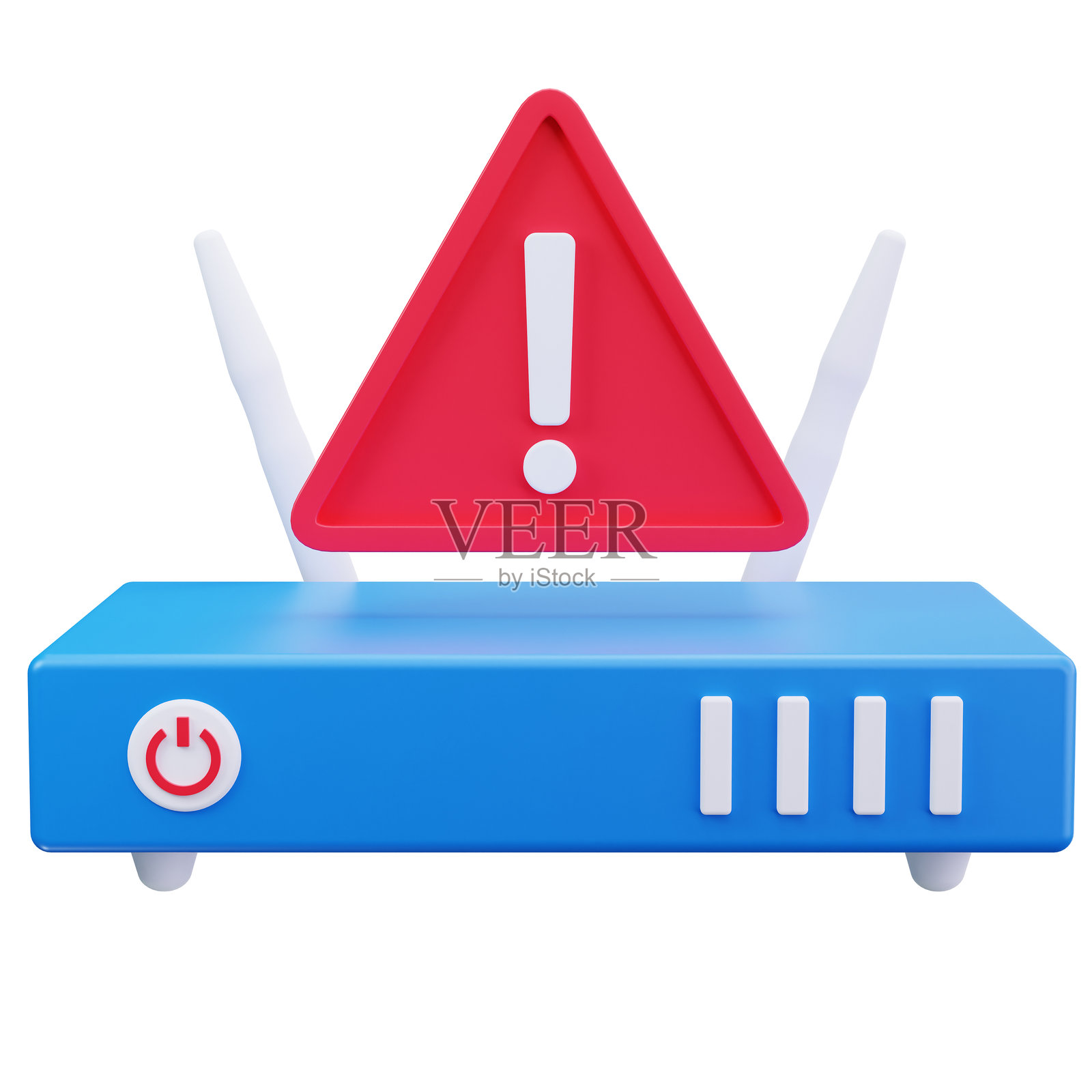 路由器网络错误警报照片摄影图片