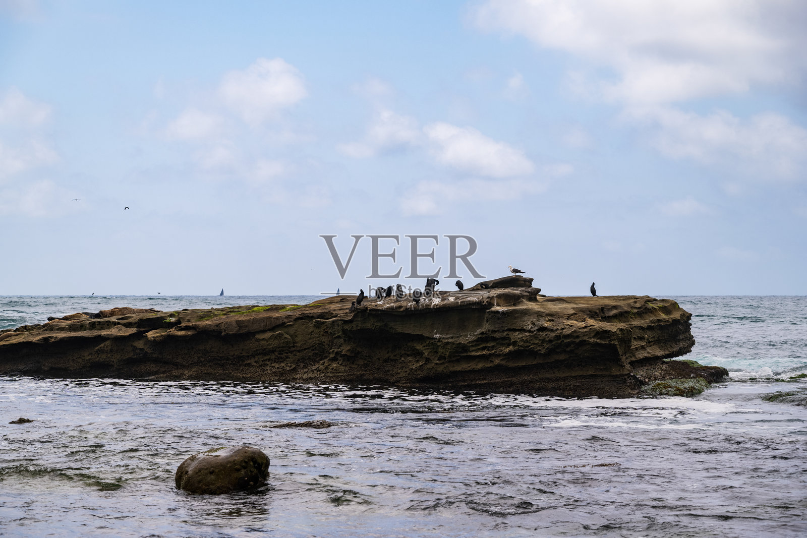 拉荷亚海湾照片摄影图片