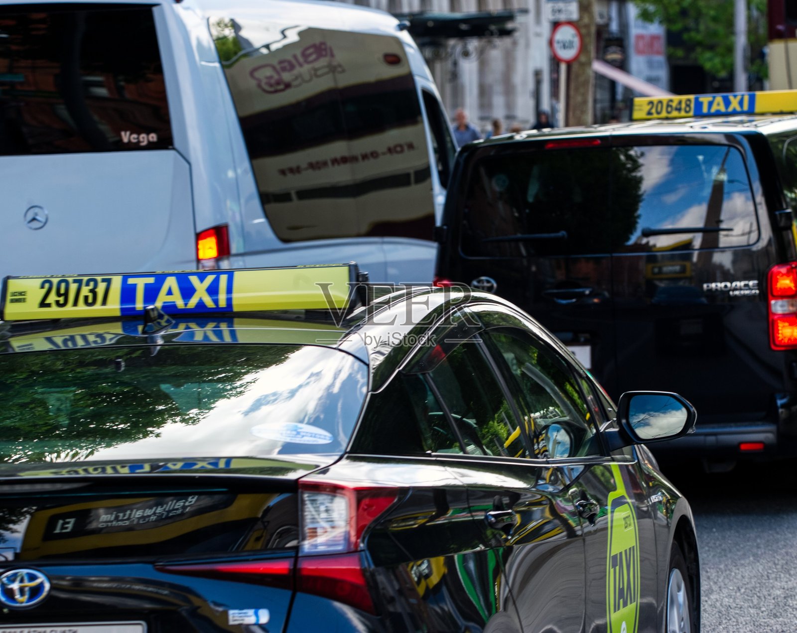 都柏林的公共交通照片摄影图片