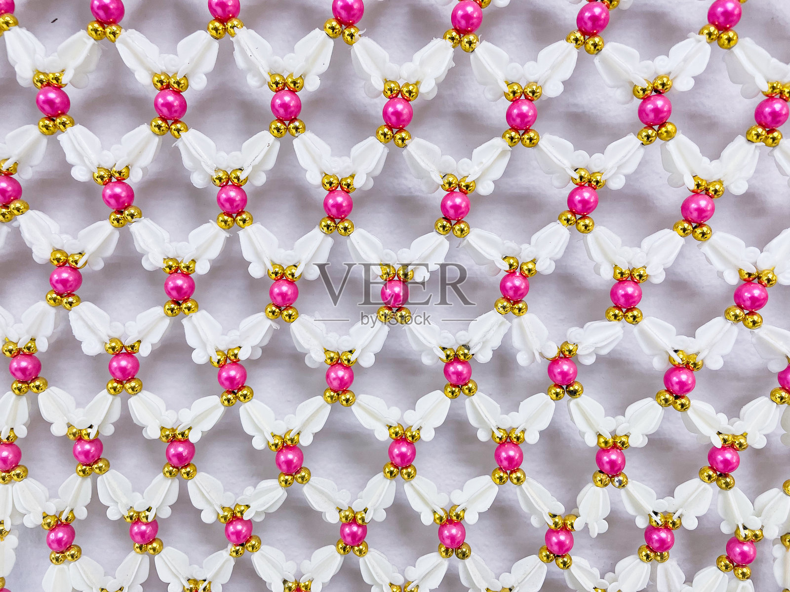 粉色泰式图案珠饰装饰照片摄影图片