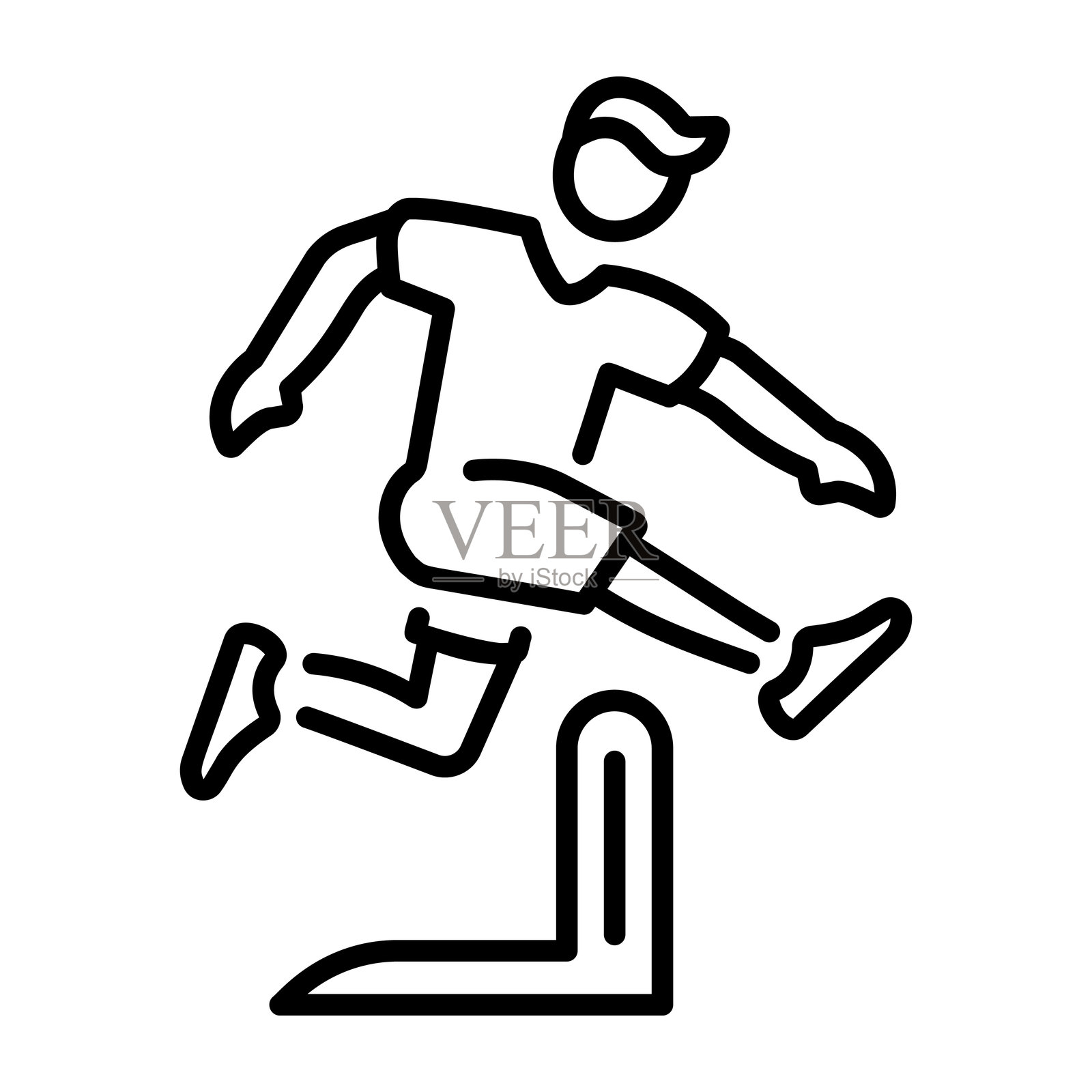 障碍插画图片素材