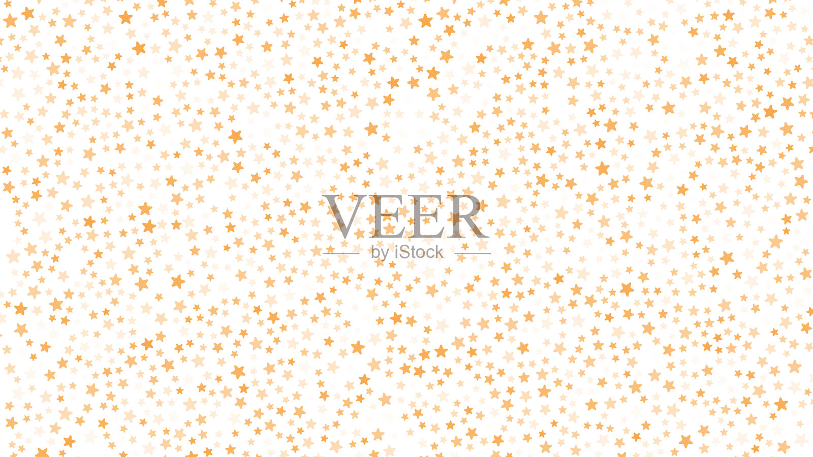 金色星星的图案背景。孤立的半色调金星。矢量插图。插画图片素材