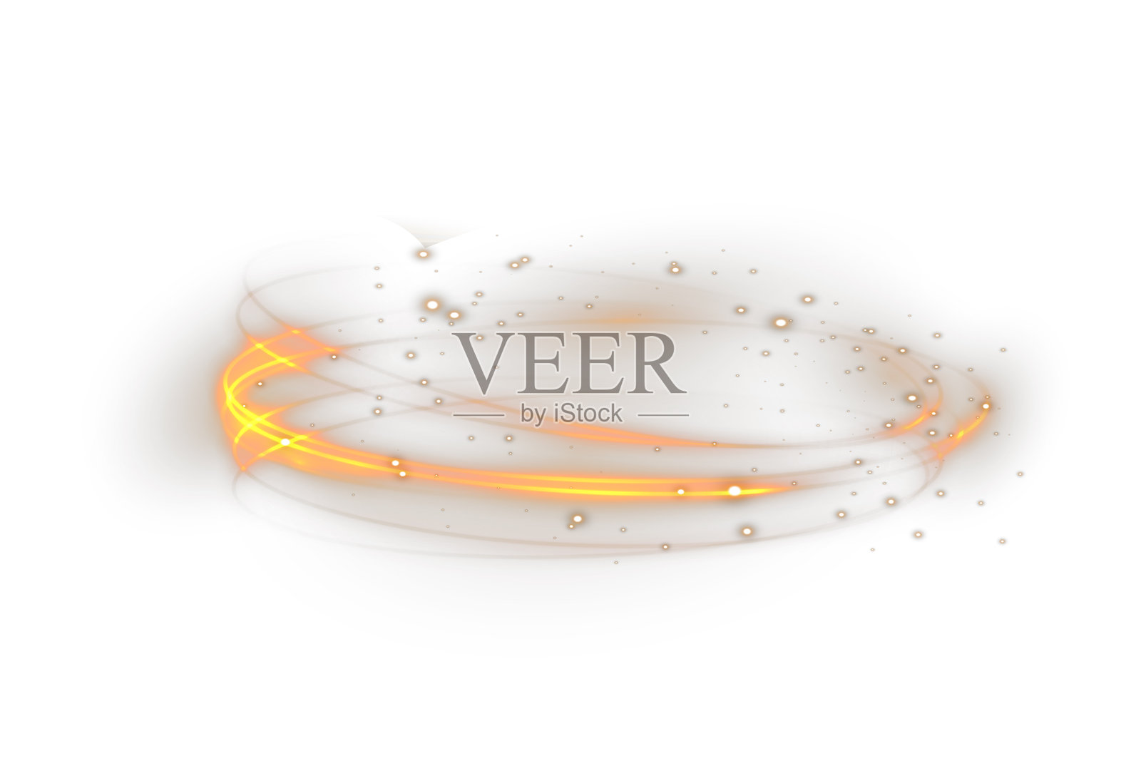 圆形能量环发出内在光芒。光束弯曲成辉煌的环形。日食在蓝宝石电雾中闪耀。霓虹闪光环绕着宇宙印记。插画图片素材