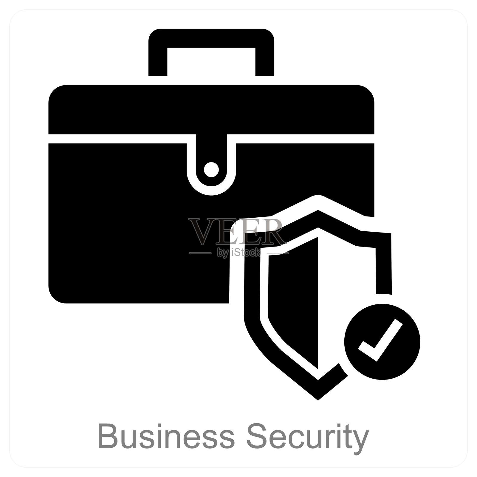 商业安全插画图片素材