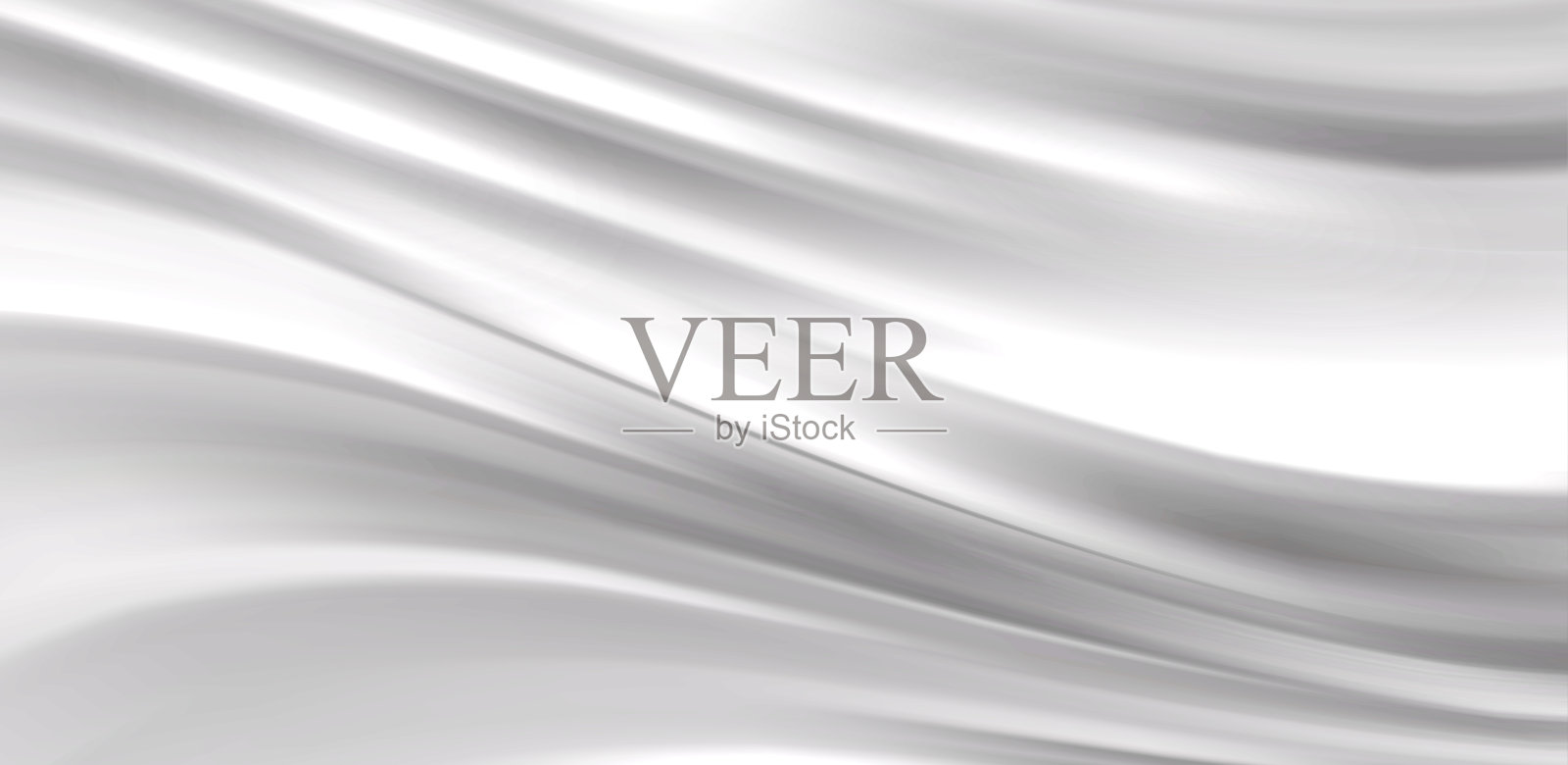 光滑优雅的白色缎面质感抽象背景。奢华的背景设计插画图片素材