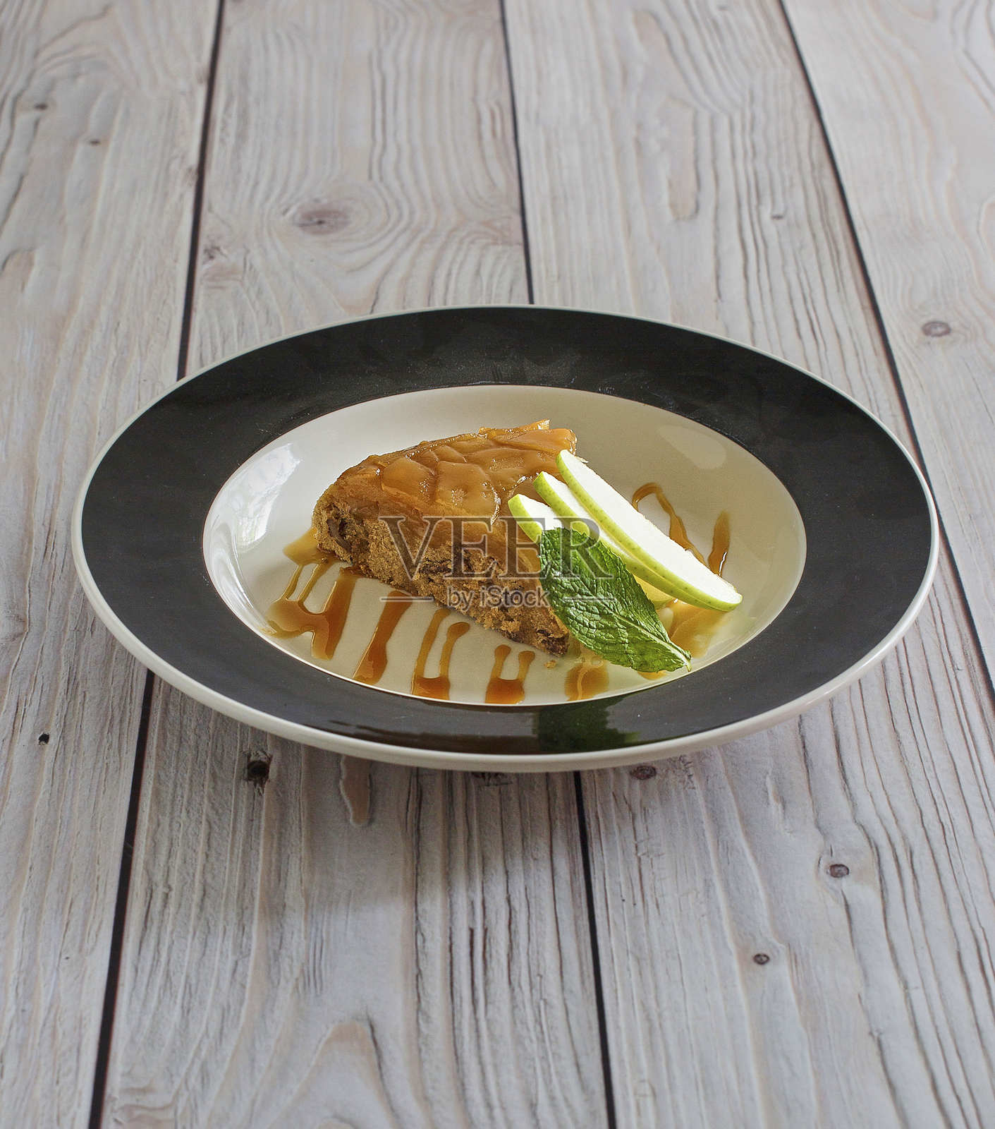 乔治亚苹果蛋糕照片摄影图片