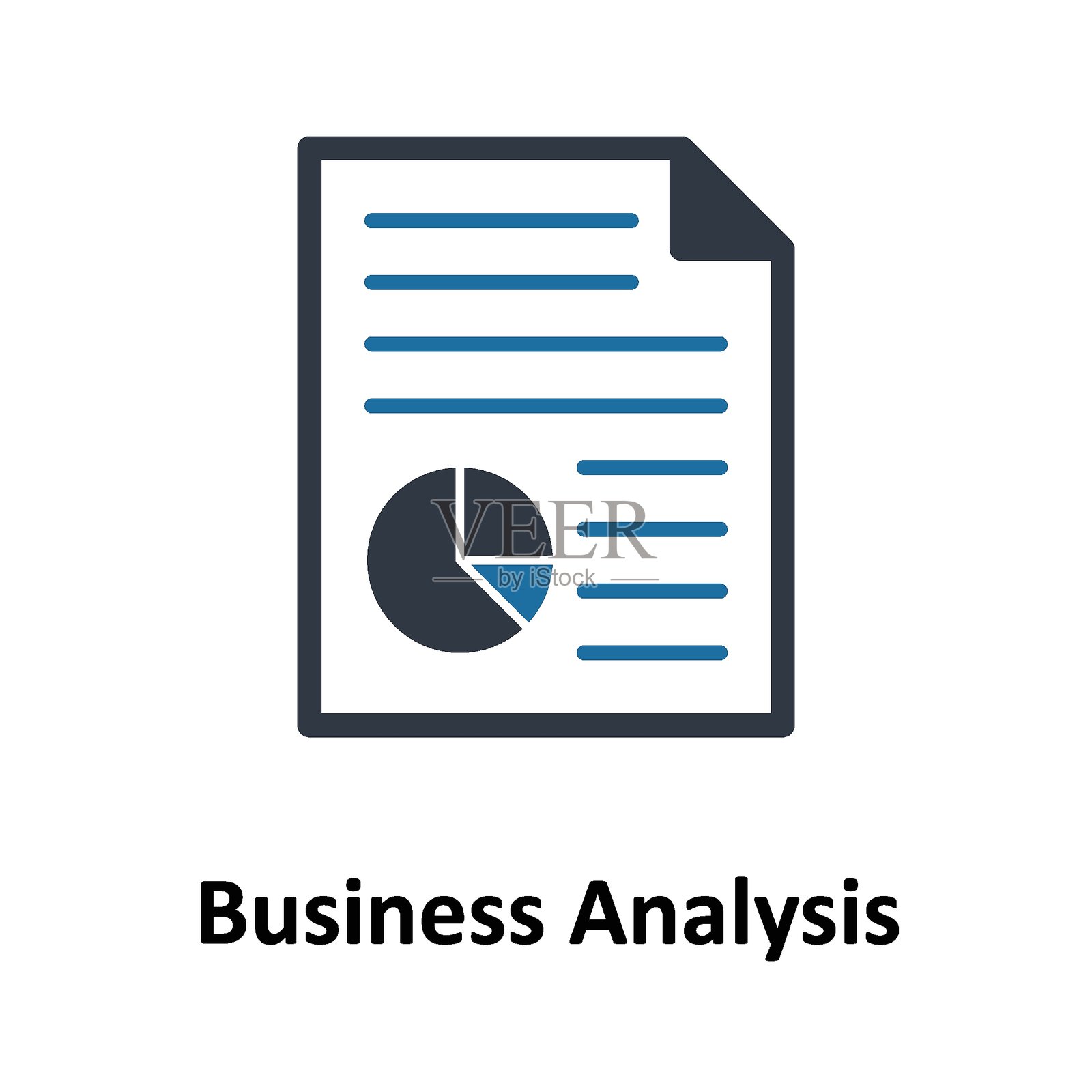 可轻松修改或编辑的商业分析矢量图标插画图片素材