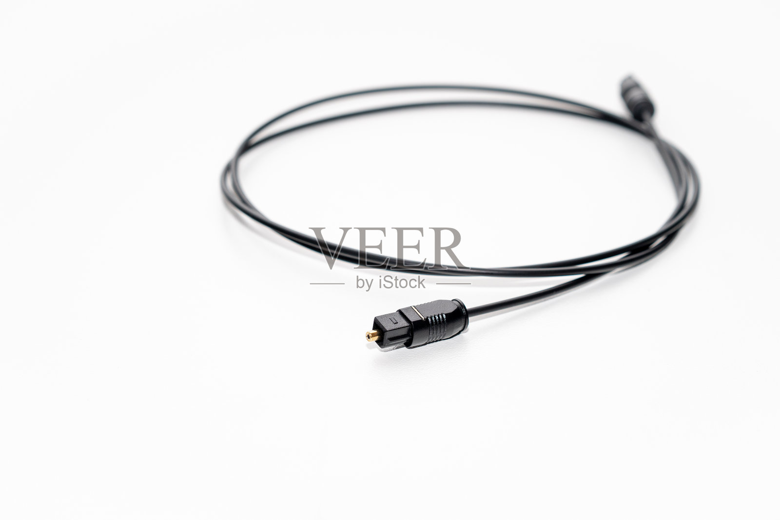 光纤音频线。照片摄影图片