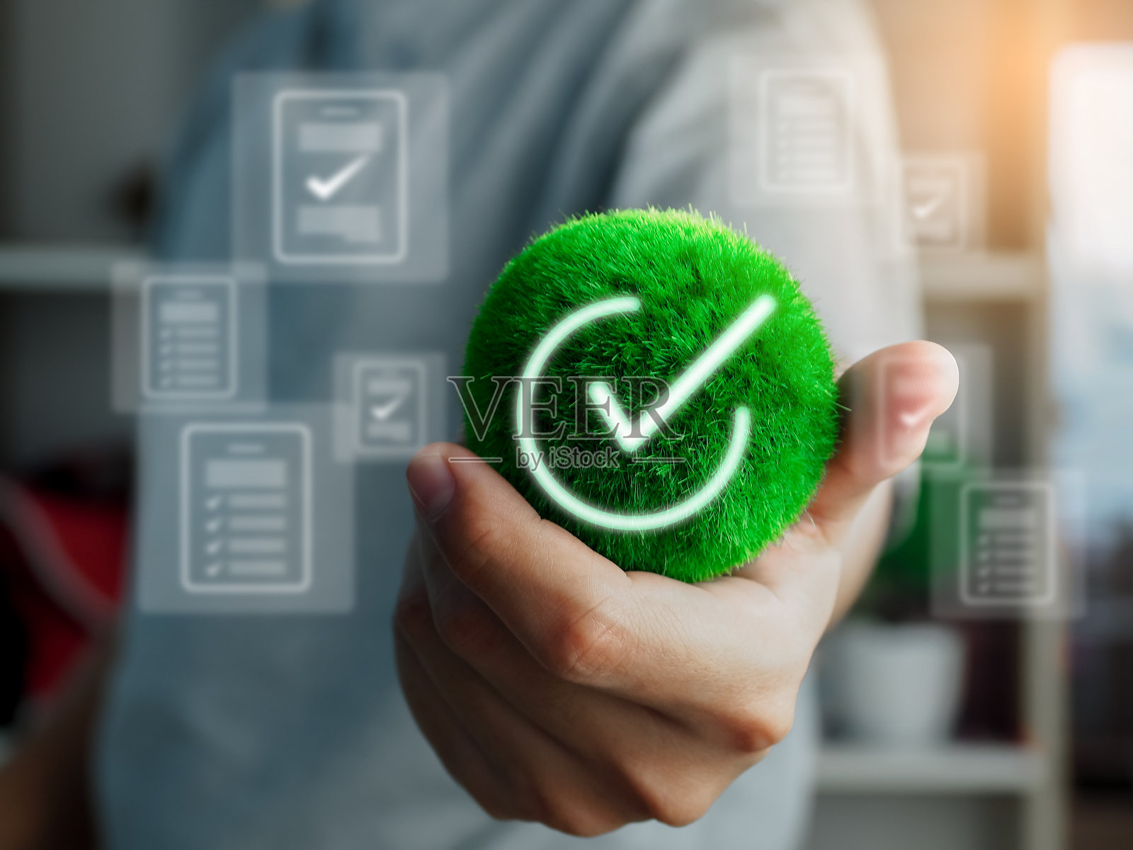 绿色勾号符号照片摄影图片