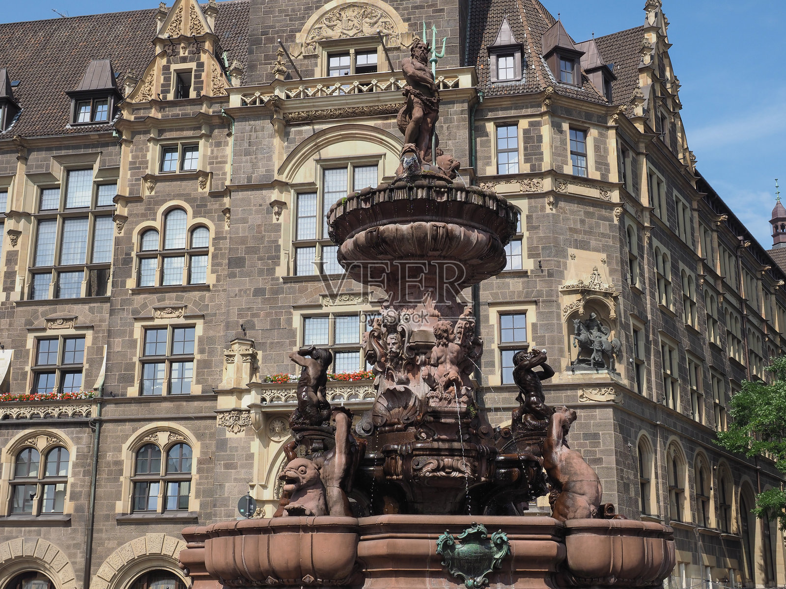 周年喷泉（Jubilaeumsbrunnen），又名海神喷泉（Neptunbrunnen）照片摄影图片